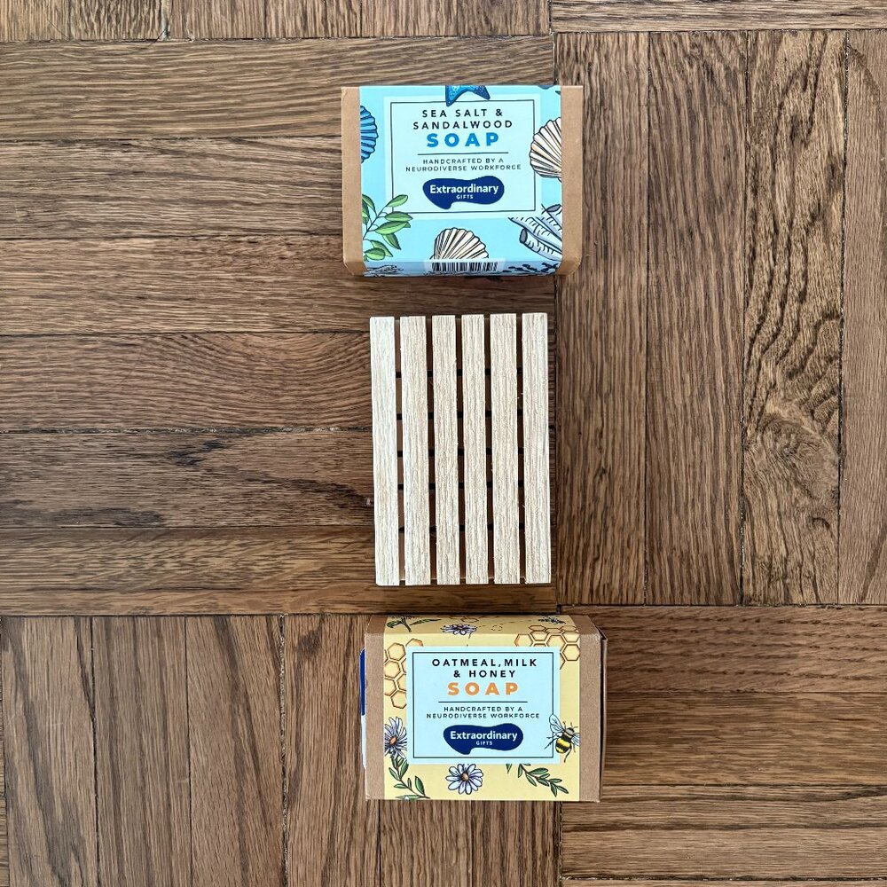 Extraordinary Gifts Handmade Soaps w/ Soap Dish